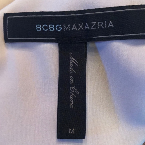 BCBG Chevron silver bead detailed sleeveless chiffon ballet slipper pink gown - Picture 9 of 14